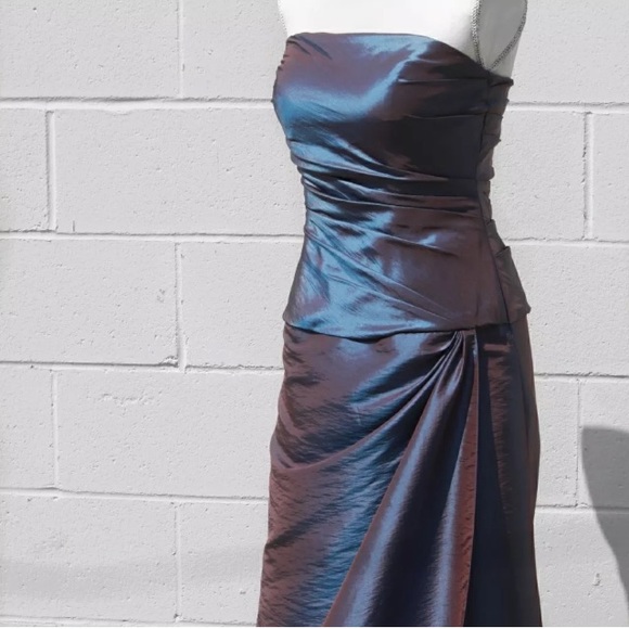 Bill Levkoff Purple Prom Dress - Picture 2 of 8